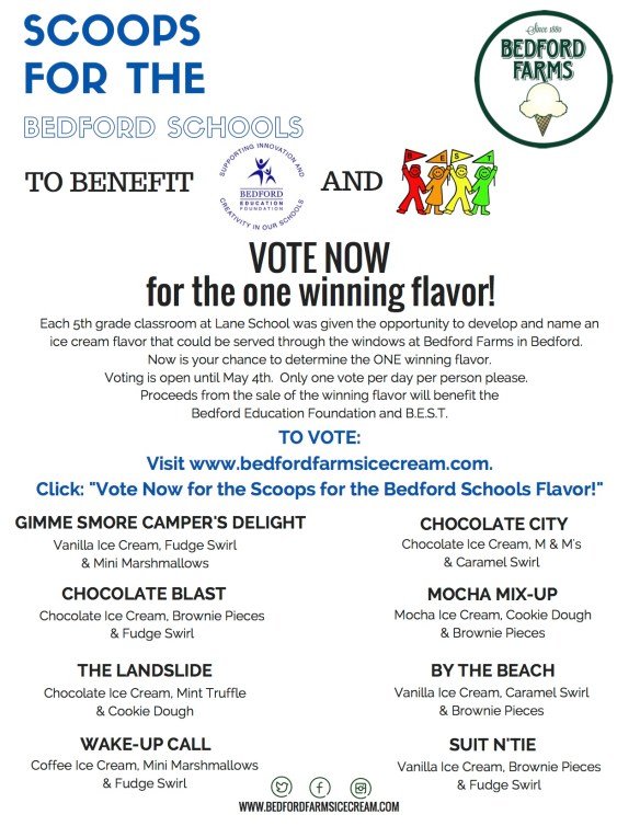 Scoops for Bedford Schools Fundraiser-final